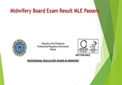 prc midwifery result|MLE RESULT: April 2023 Midwife board exam list of .